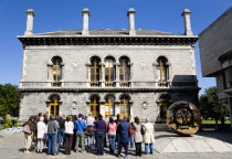 Ireland, County Dublin, Dublin City, Trinity College university Venetian Byzantine inspired Museum Building housing the Geology Department designed by Thomas Deane and Benjamin Woodward and built in 1...