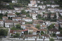 Albania, Berat, Traditional Ottoman buildings.