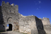 Albania, Berat, Entrance gate to the castle.