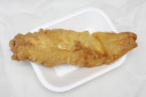 Food, Cooked, Fish, A piece of deep fried cod from a chip shop.