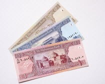 Banking, Finance, Money, Bank notes from the Bank of Afghanistan.