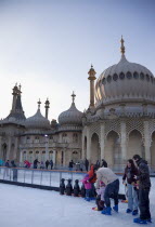 England, East Sussex, Brighton, Royal Pavilion Ice Rink, childrens area.