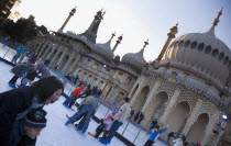 England, East Sussex, Brighton, Royal Pavilion Ice Rink, childrens area.