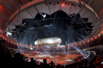 India, Delhi, Opening ceremony of the 2010 Commonwealth Games at the Jawaharlal Nehru Stadium.