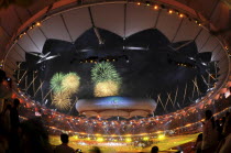 India, Delhi, Opening ceremony of the 2010 Commonwealth Games at the Jawaharlal Nehru Stadium.