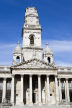 England, Hampshire, Portsmouth, Guildhall originally built in 1890 but rebuilt in 1959 after being bombed in 1941 during World War II.