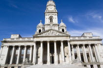 England, Hampshire, Portsmouth, Guildhall originally built in 1890 but rebuilt in 1959 after being bombed in 1941 during World War II.