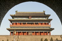 China, Beijing, Tiananmen Sqaure, Zhengyangmen Gate.