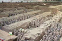 China, Shaanxi, Xian, Building housing pit number 1 of the Terracotta army.