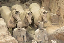 China, Shaanxi, Xian, Terracotta army.