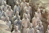 China, Shaanxi, Xian, Terracotta army.