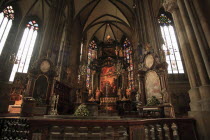 Austria, Vienna, The altar in the Stephansdom Cathedral.