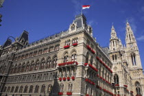 Austria, Vienna, The Rathaus.