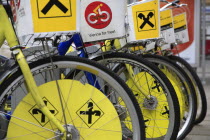 Austria, Vienna, Bicycles for public hire.