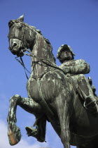 Austria, Vienna, Statue of Archduke Albert, Duke of Teschen.
