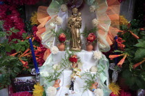 Portugal, Lisbon, Temporary street shrine for the feast of St Anthony.