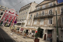 Portugal, Lisbon, Trinity theatre & Ferreira das Tabuletas house in the Bairro Alto.