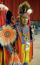 Canada, Alberta, Lethbridge, International Peace Pow Wow, Peigan Indian from the Blackfoot Confederacy.