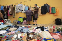 Portugal, Lisbon, Feira da Ladra fleamarket in the Alfama district.