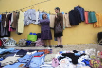 Portugal, Lisbon, Feira da Ladra fleamarket in the Alfama district.