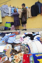 Portufgal, Lisbon, Feira da Ladra fleamarket in the Alfama district.