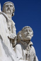 Portugal, Lisbon, Belem, Detail of the Monument to the Discoveries.