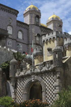 Portugal, Estremadura, Sintra, Pena National Palace.