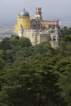 Portugal, Estremadura, Sintra, Pena National Palace.