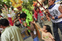 Thailand, North, Chiang Mai, Shan Novices being ordained into the temple, the ceremony is called the Poy Sang Long held at Wat Ku Tao.