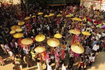 Thailand, North, Chiang Mai, Shan Novices being ordained into the temple, the ceremony is called the Poy Sang Long held at Wat Ku Tao.