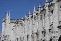 Portugal, Lisbon, Detail of Dos Jeronimos Monastery.