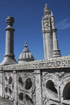 Portugal, Lisbon, Tower of Belem detail.