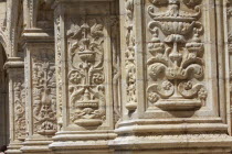 Portugal, Lisbon, Belem, Dos Jeronimos Monastery Carving detail.