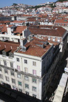 Portugal, Lisbon, View across the Baixa district.
