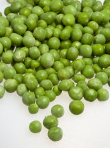 Food, Vegetables, Peas, Fresh ripe green English garden peas Pisum sativum.