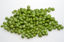 Food, Vegetables, Peas, Fresh ripe green English garden peas Pisum sativum.