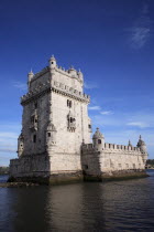 Portugal, Estremadura, Lisbon, Tower of Belem.
