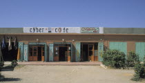 Morocco, Sidi Mokhtar Village, Internet Cafe.
