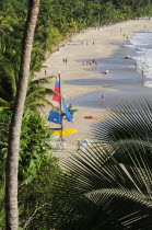 Mexico, Guerrero, Zihuatanejo, View onto Playa la Ropa.