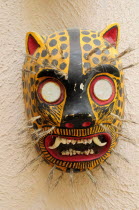 Mexico, Bajio, Zacatecas, cat masks in Museo Rafael Coronel.