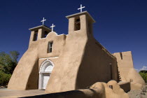 USA, New Mexico, Taos, Church of San Francisco de Asis.