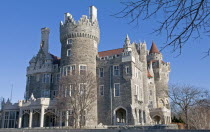 Canada, Ontario, Toronto, Casa Loma mansion built between 1911 and 1914 is now a museum and popular tourist attraction.