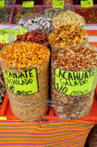 Mexico, Oaxaca, Peanuts for sale in the market.