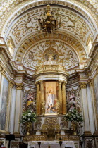 Mexico, Bajio, Zacatecas, Capilla de Napoles, Monastery de Guadelupe interior.