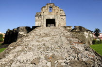 Mexico, Veracruz, Baluarte de Santiago, Exterior of fort and drawbridge.