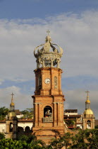 Mexico, Jalisco, Puerto Vallarta, Bell tower of Church of Guadalupe.