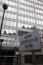 England, London, Westminster, New Scotland Yard building headquarters of the Metropolitan Police Service in 8-10 Broadway.