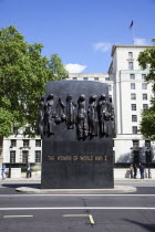 England, London, Westminster, Whitehall, Memorial for the Women of World War Two.