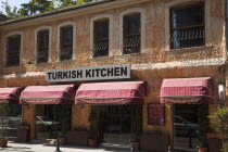 Turkey,  Istanbul, Sirkeci exterior of typical turkish restaurant.