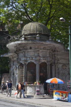 Turkey, Istanbul, Sultanahmet, ornate shop selling drinks and snacks.